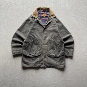 Vintage 90s St. John’s Bay Plaid Lined Chore Jacket